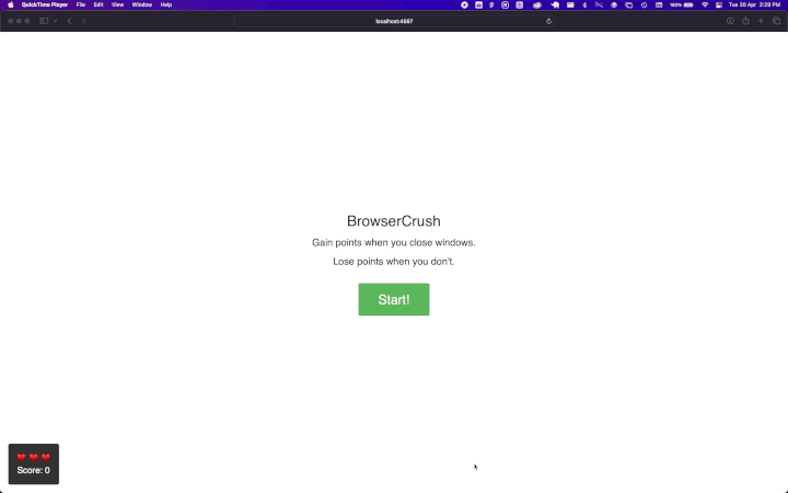 A gameplay of my Browser Crush Clone game.